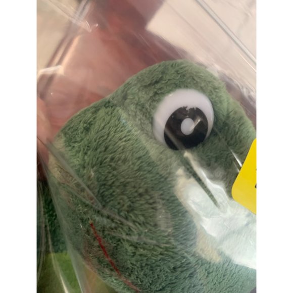 Russ 7 Inch Frog Just For You Envelope Gift Pouch Red Flowers Plastic Eyes Pink - Picture 10 of 11